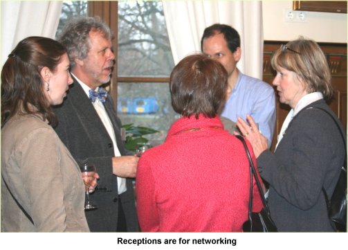 Receptions are for networking