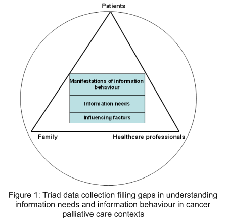 Figure 1: Triad data collection filling gaps in understanding information needs