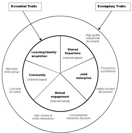 Figure 2: The virtual community of practice model