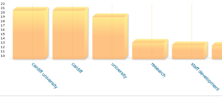 Example of how Grader displays keyword usage