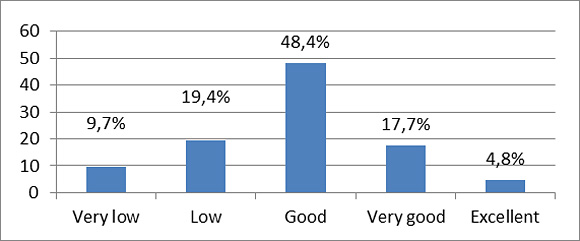 Figure 6: Availability of rare disease information on the Internet in the Croatian language