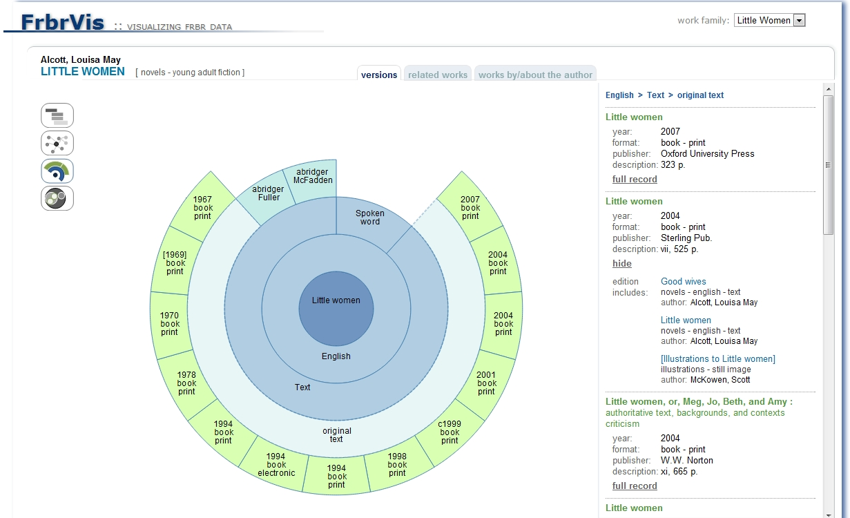 Figure2: One of the 4 prototype designs with a visual navigation feature