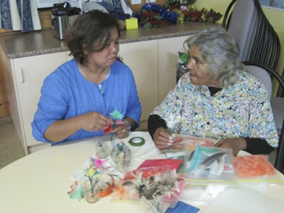 Aunty Alice Abdulla and Jelina (Researcher)