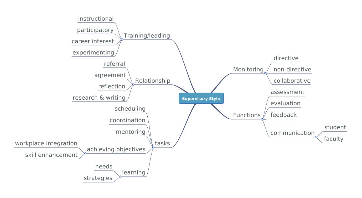 Figure 3: Key issues discussed in library and information science practicum literature regarding Supervision Style